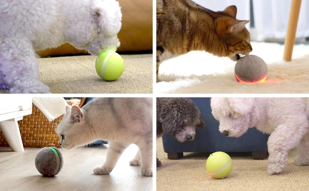 Cheerble Wicked Ball W1| Geel| Zelf Rollende Bal Voor Honden | 3 Automatische Speelmodi | Interactief En Intelligentie Hondenspeelgoed | Hondenspeeltje| USB Oplaadbaar - Afbeelding 4