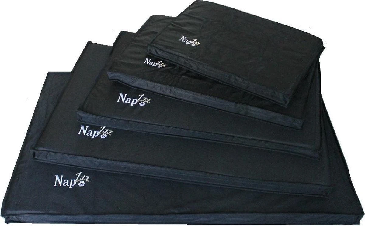 NapZZZ Benchkussen Waterproof Zwart Maat S: 59 X 42 X 5 Cm