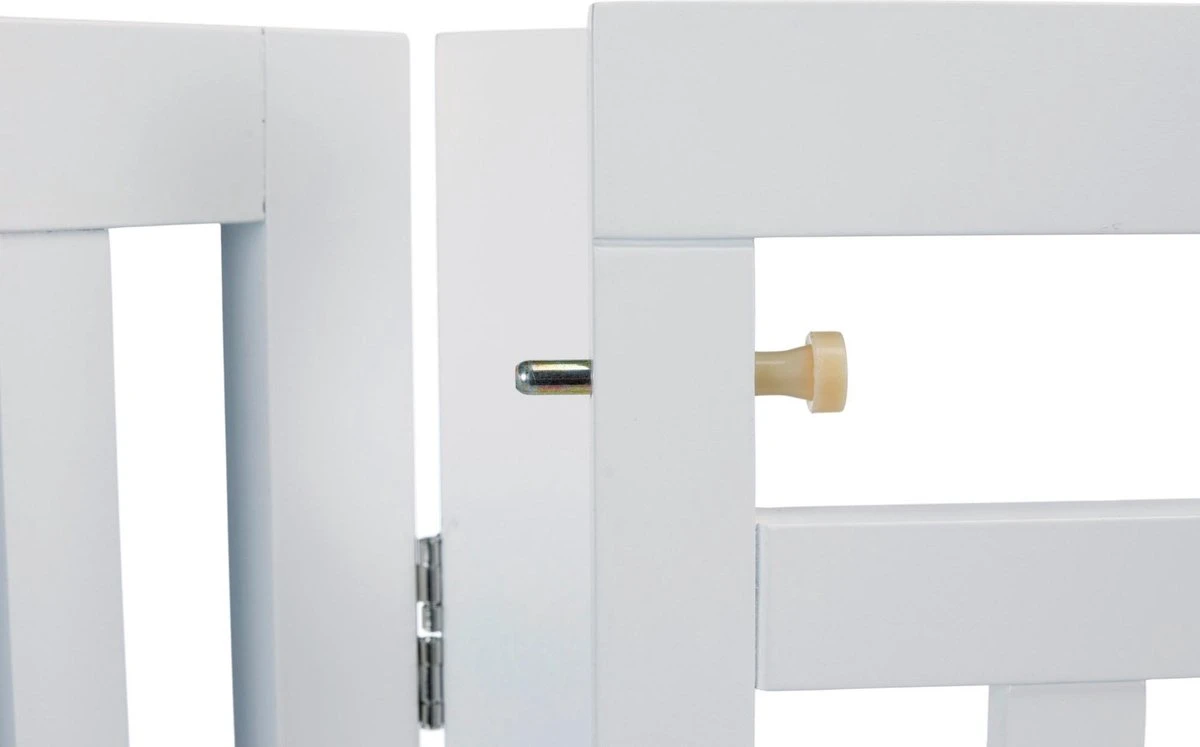 Trixie Hondenhek Met Deur Wit - 60-160 X 81 CM - Afbeelding 3