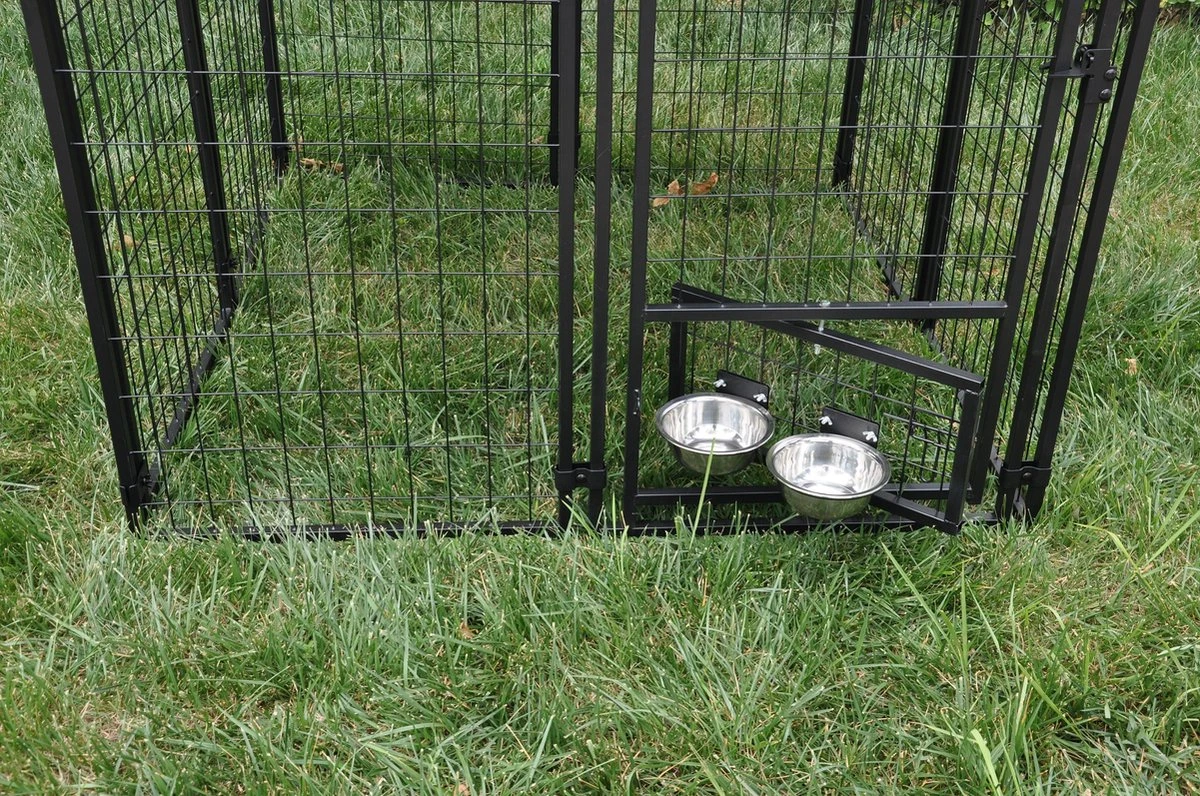 MaxxPet Hondenkennel - Hondenkennel Met Afneembaar Dak - Geschikt Voor Buiten En Binnen - 142 X 142 X 153 Cm - Afbeelding 5