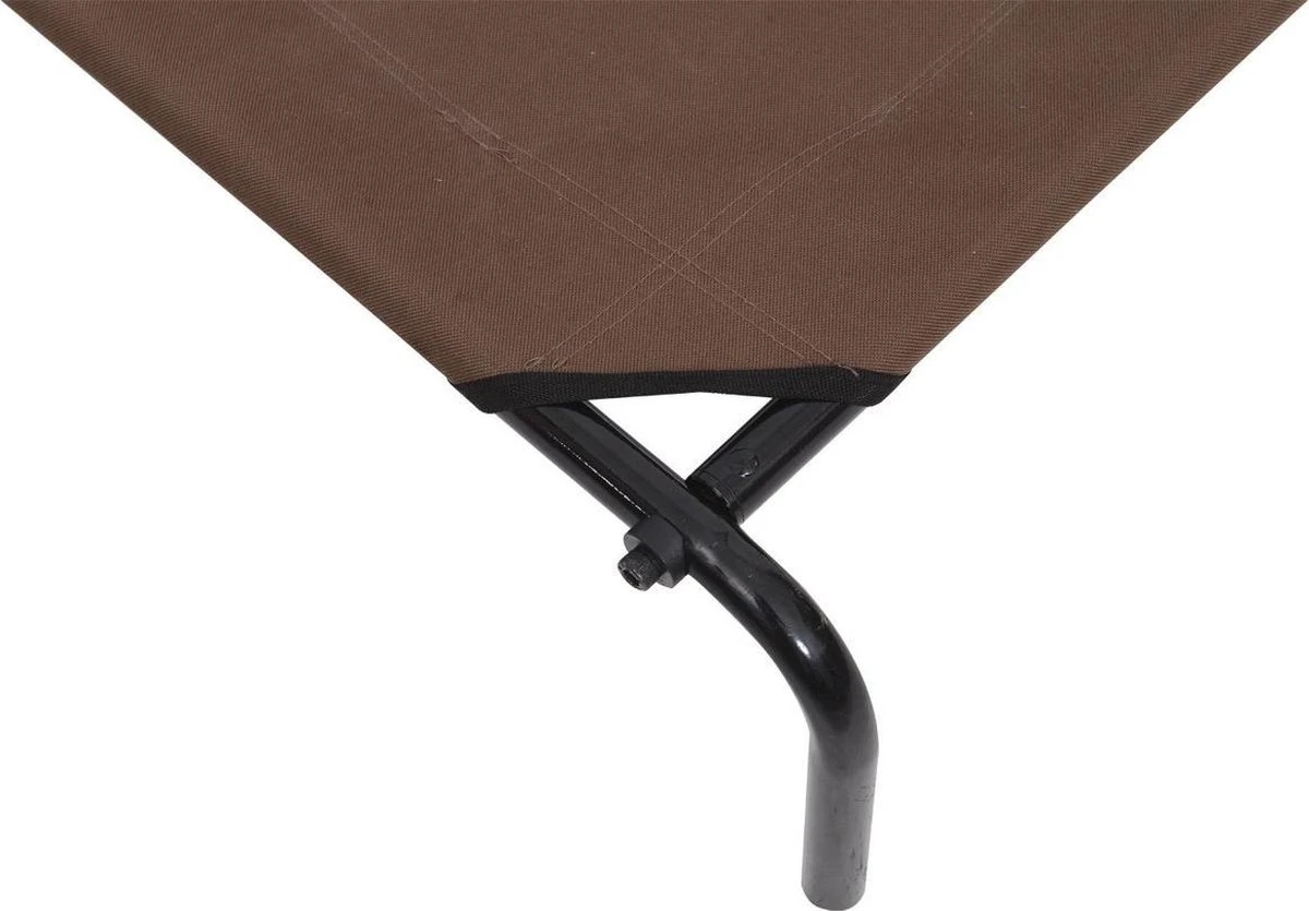 Merkloos Hondenbed - Hondenstretcher - Honden Ligbed - Inclusief 2 Overtrekhoezen - XL - 110x68cm - Grijs En Koffie - Afbeelding 6