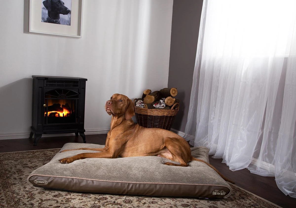 Scruffs Chateau - Hondenbed Orthopedisch Met Memory Foam Voor Extra Steun Voor Rug En Gewrichten - Grijs & Bruin Maat M/L - Kleur: Grijs, Maat: Medium - Afbeelding 5