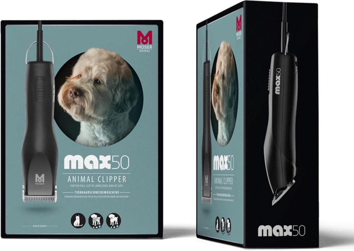 Hondentondeuse Moser Max 50 Zwart 1 Speed