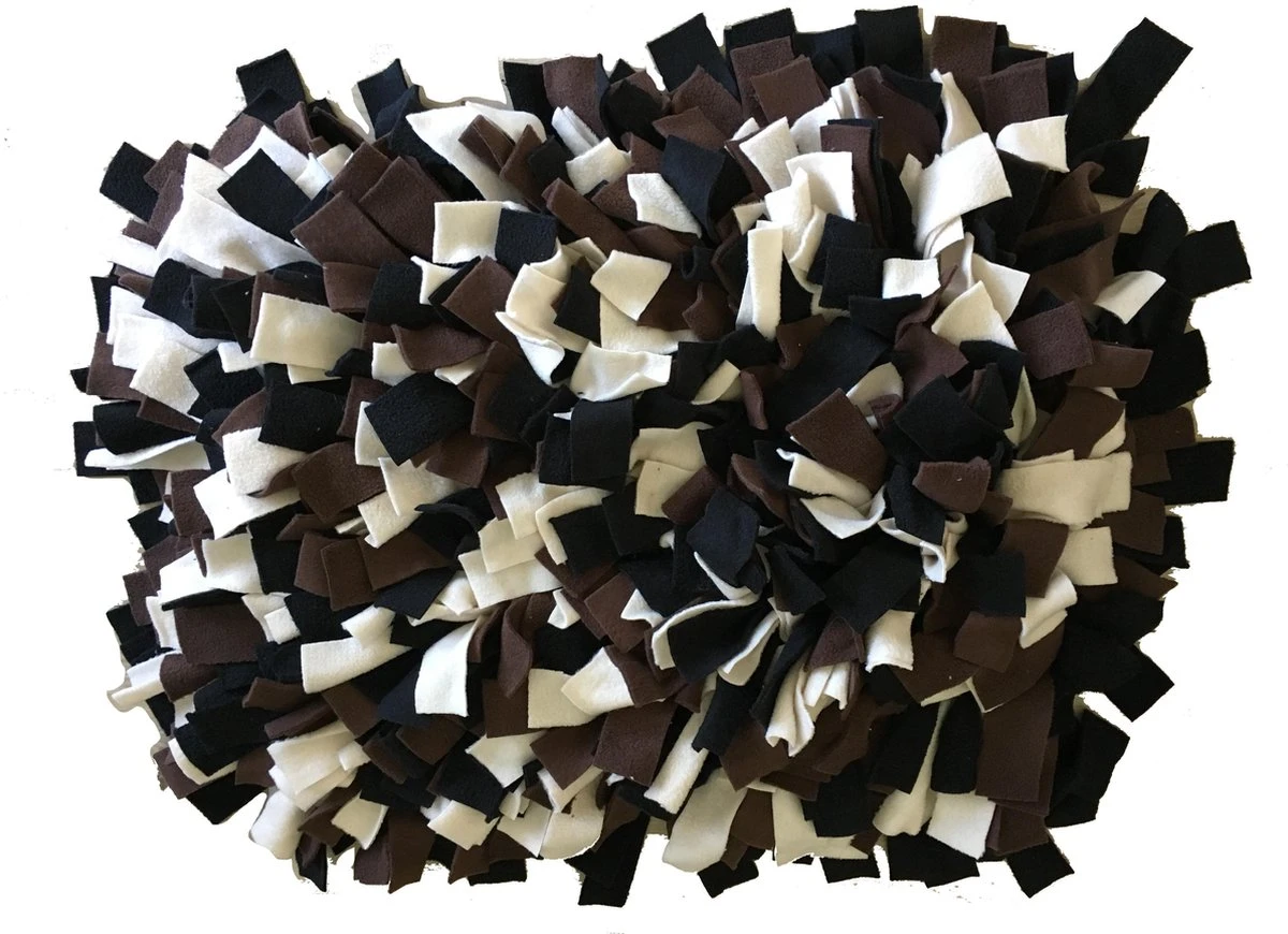 Snuffelplezier - Snuffelkussen Maat L Bruin/Zwart/Crème - Afbeelding 2