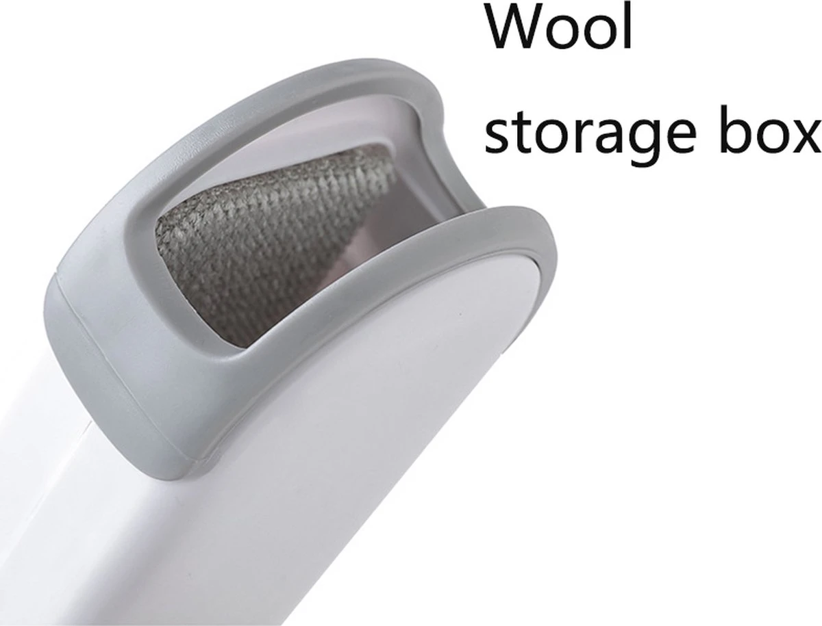 IGOODS - Pet Hair Remover - Hond & Kat Roller Brush - Dubbelzijdig Bont Ontharingsgereedschap Met Zelfreinigende Basis - Reismaatborstel - Voor Kleding - Bank - Tapijt - Autostoel GRIJS - Afbeelding 8
