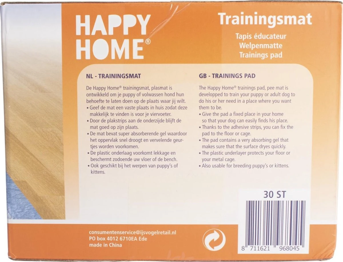 Happy Home Trainingsmat - Zindelijkstraining - 30 Stuks - 60X60 Cm - Afbeelding 9
