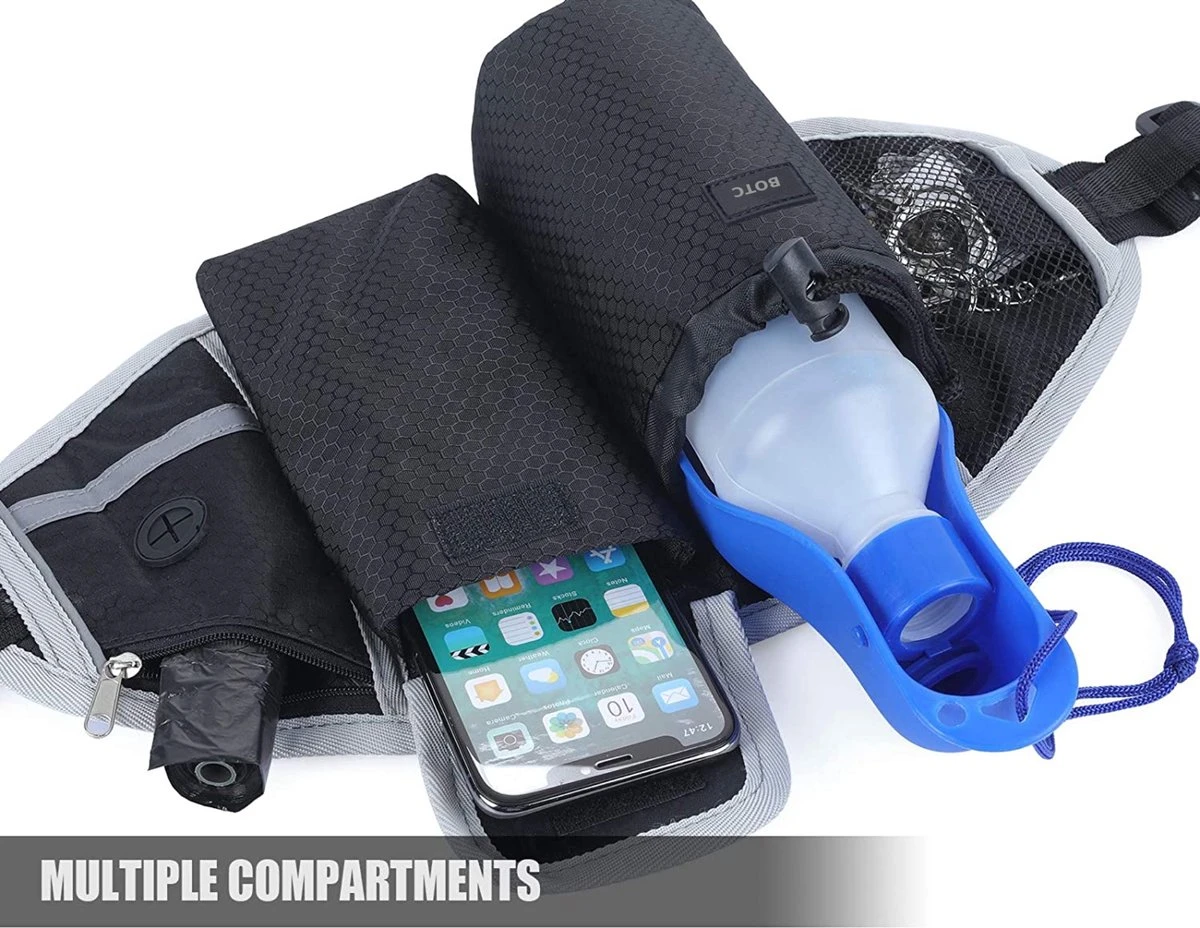 BOTC Looplijn Hond Met Heupriem Voor Hardlopen - Hondenriem - Zwart - Afbeelding 4