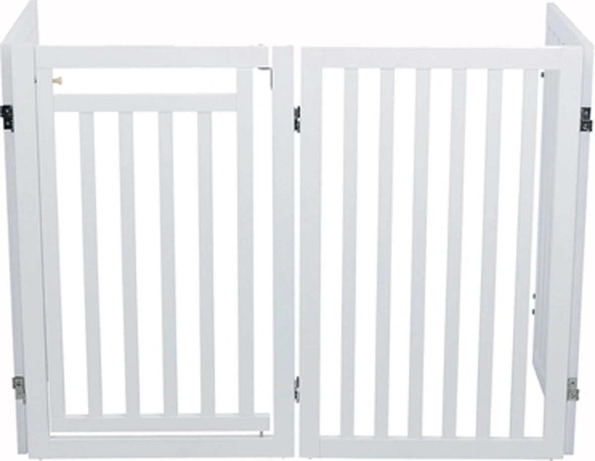 Trixie Hondenhek Met Deur Wit - 60-160 X 81 CM - Afbeelding 9