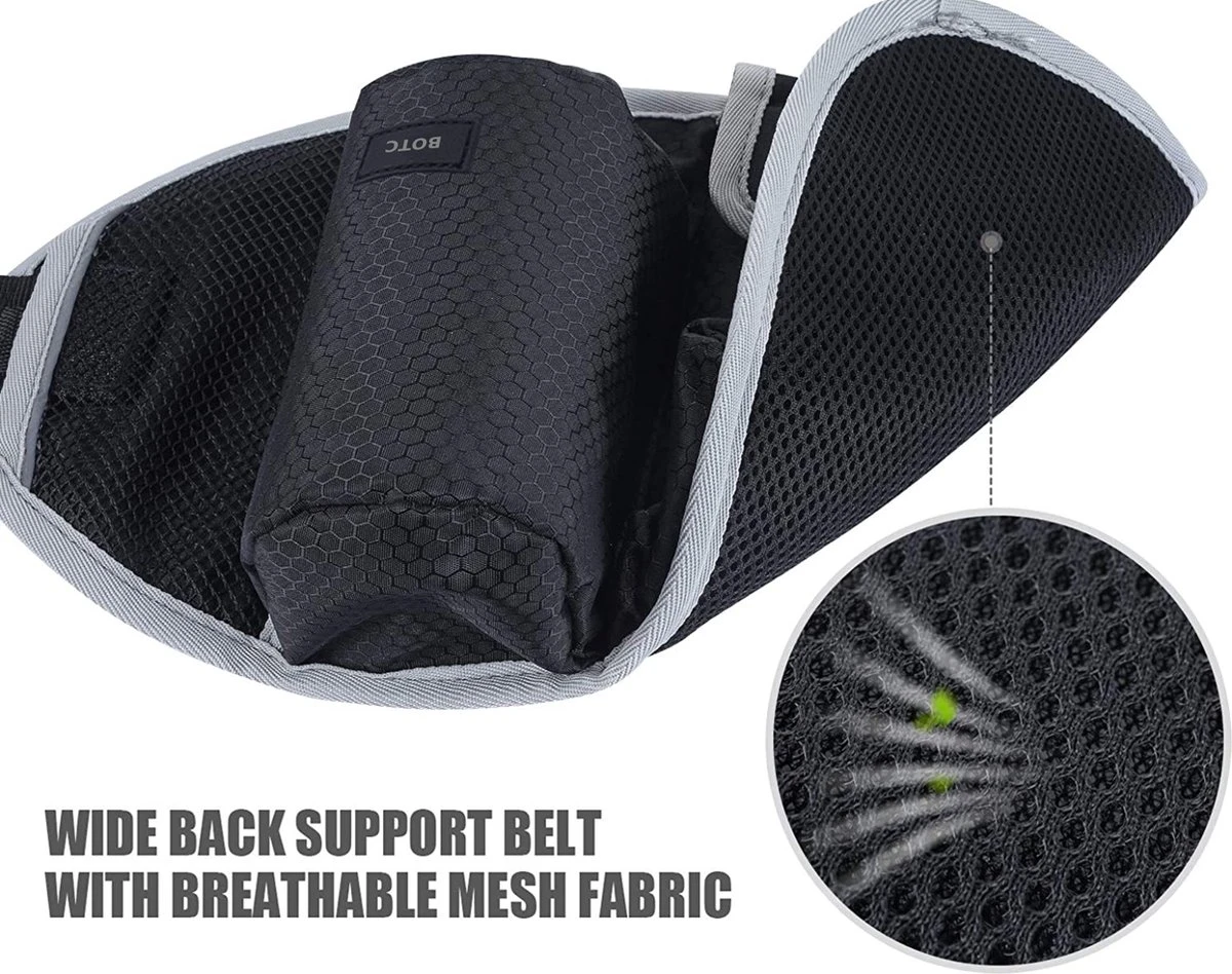 BOTC Looplijn Hond Met Heupriem Voor Hardlopen - Hondenriem - Zwart - Afbeelding 2