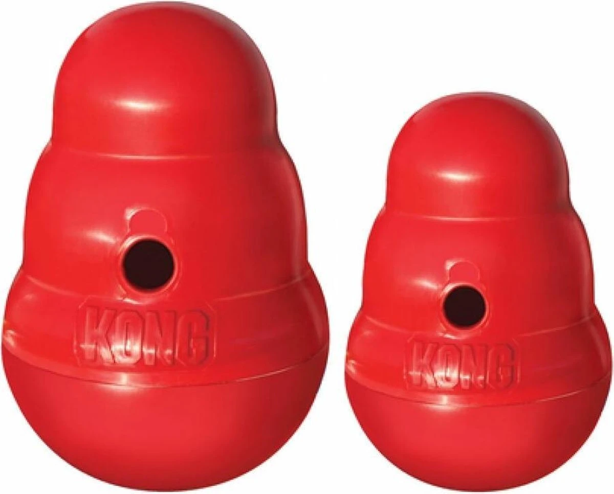 Kong Wobbler - Hondenspeelgoed - Rood - S - 15 X 11 Cm - Afbeelding 4