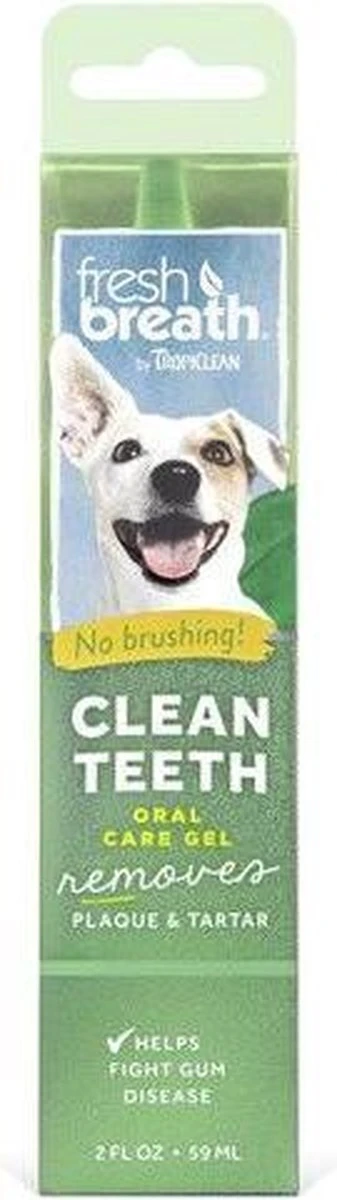 Tropiclean Fresh Breath Clean Teeth Oral Care Gel - Gebitsverzorging - Mint 59 Ml - Afbeelding 8