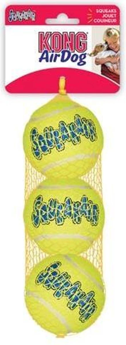 Kong Air Squacker Tennisbal - Hondenspeelgoed - Geel - M - Ø7,1 Cm - Afbeelding 5
