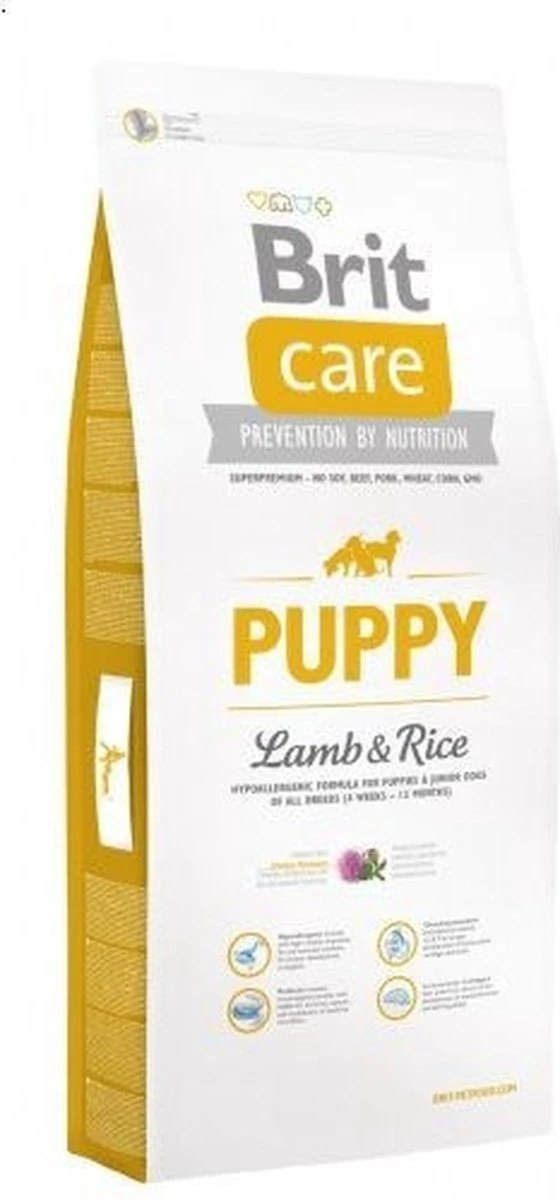 Brit Care Puppy Lam&Rijst Hypo-allergeen 12kg Met 50% Vlees!