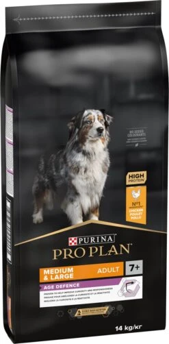 Pro Plan Medium & Large Adult 7+ (Senior) Age Defence - Honden Droogvoer- Kip - 14 Kg