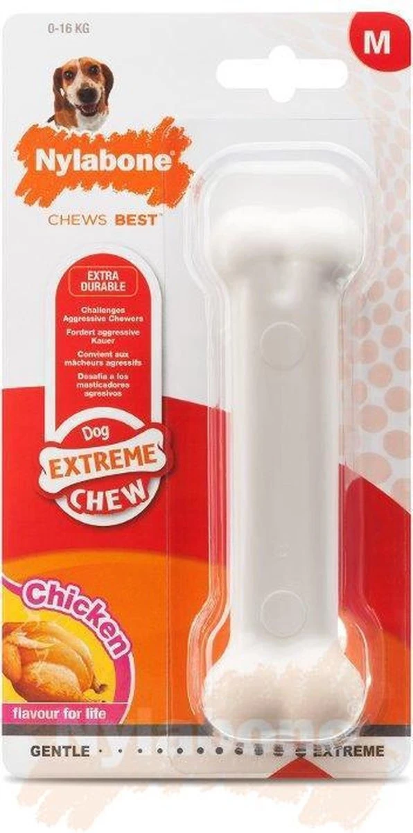 Nylabone Harde Bijters Kluif - Kip - Voor Honden Tot 30 Kg - Afbeelding 13