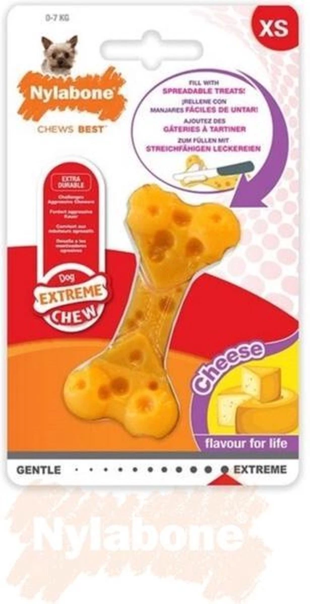 Nylabone Durable Cheese Bone - M - Afbeelding 7