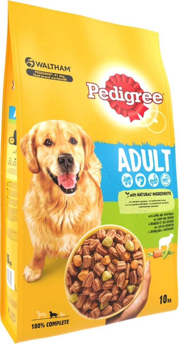 Pedigree Adult Honden Droogvoer - Lam - 10 Kg - Afbeelding 2