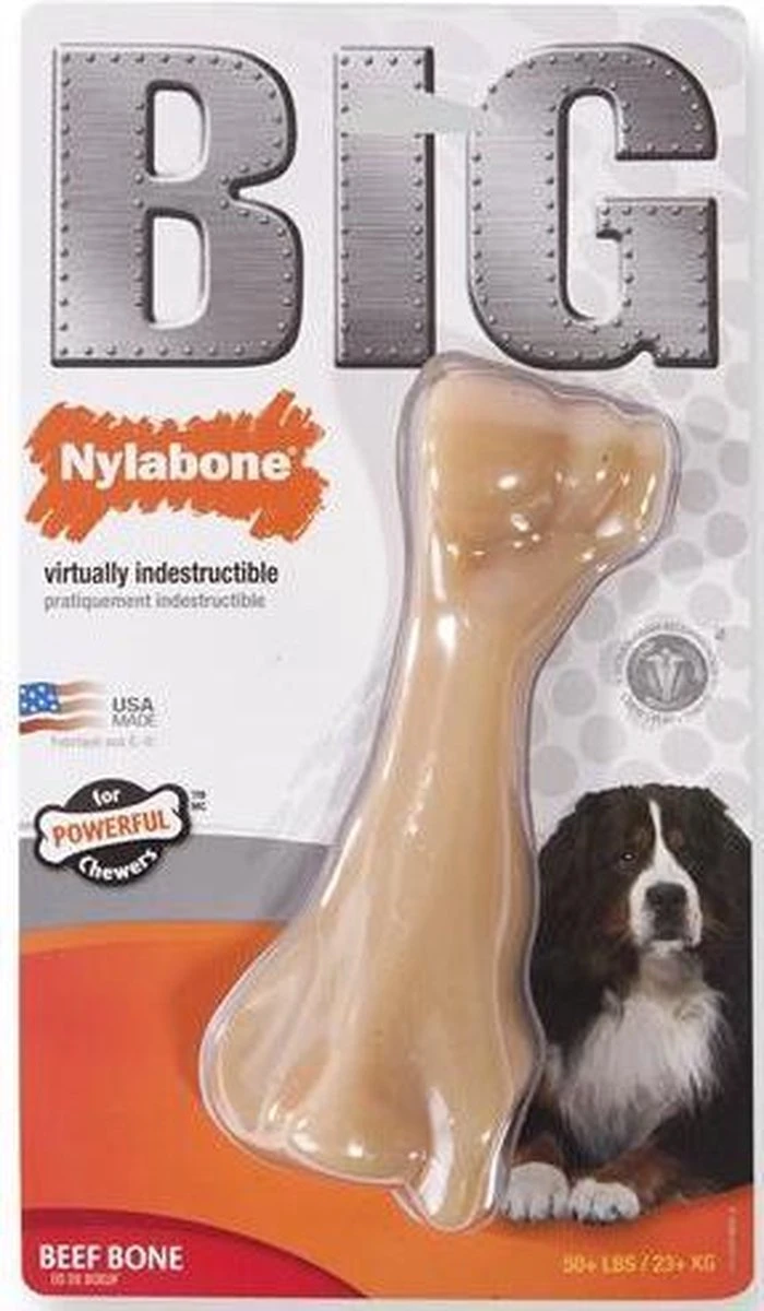 Nylabone Big Chew Kauwbot - Kipsmaak - Hond Zwaarder Dan 23 Kg - Afbeelding 8