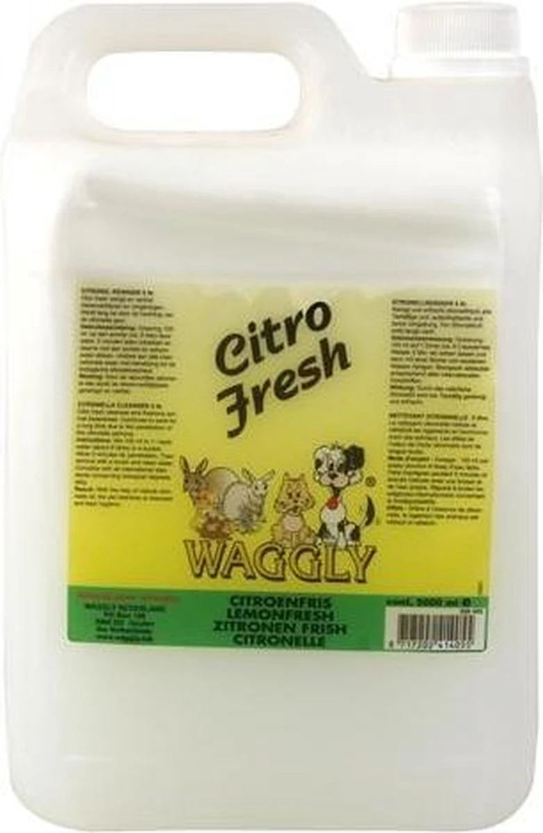 Waggly Citro Fresh Geurverwijderaar - 5 L - Afbeelding 4