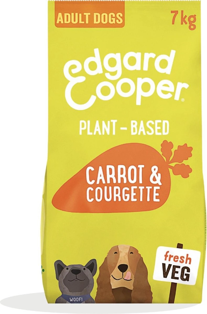 Edgard&Cooper Plantbased Adult Wortel&Courgette - Hondenvoer - 7 Kg