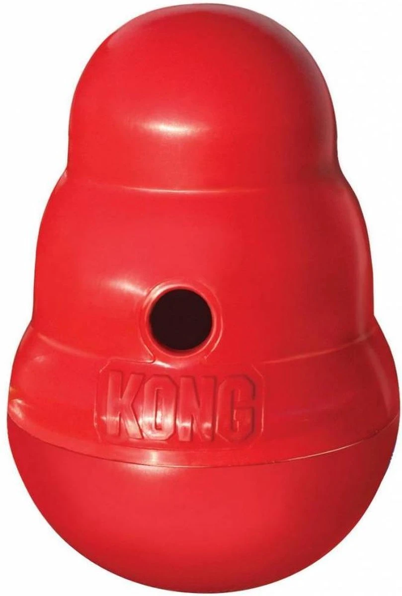 Kong Wobbler - Hondenspeelgoed - Rood - S - 15 X 11 Cm - Afbeelding 2