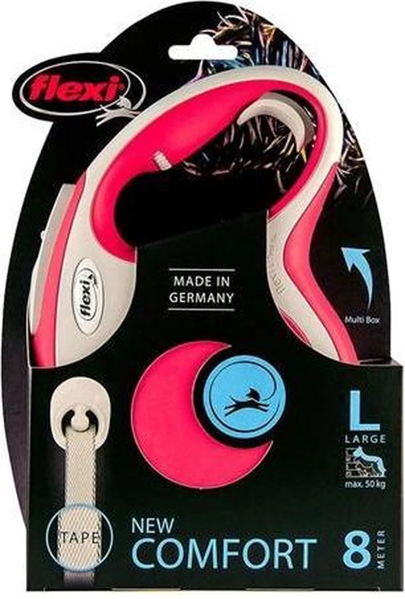 Flexi New Comfort Tape - Hondenriem - Rood - L - 5 M - Afbeelding 6