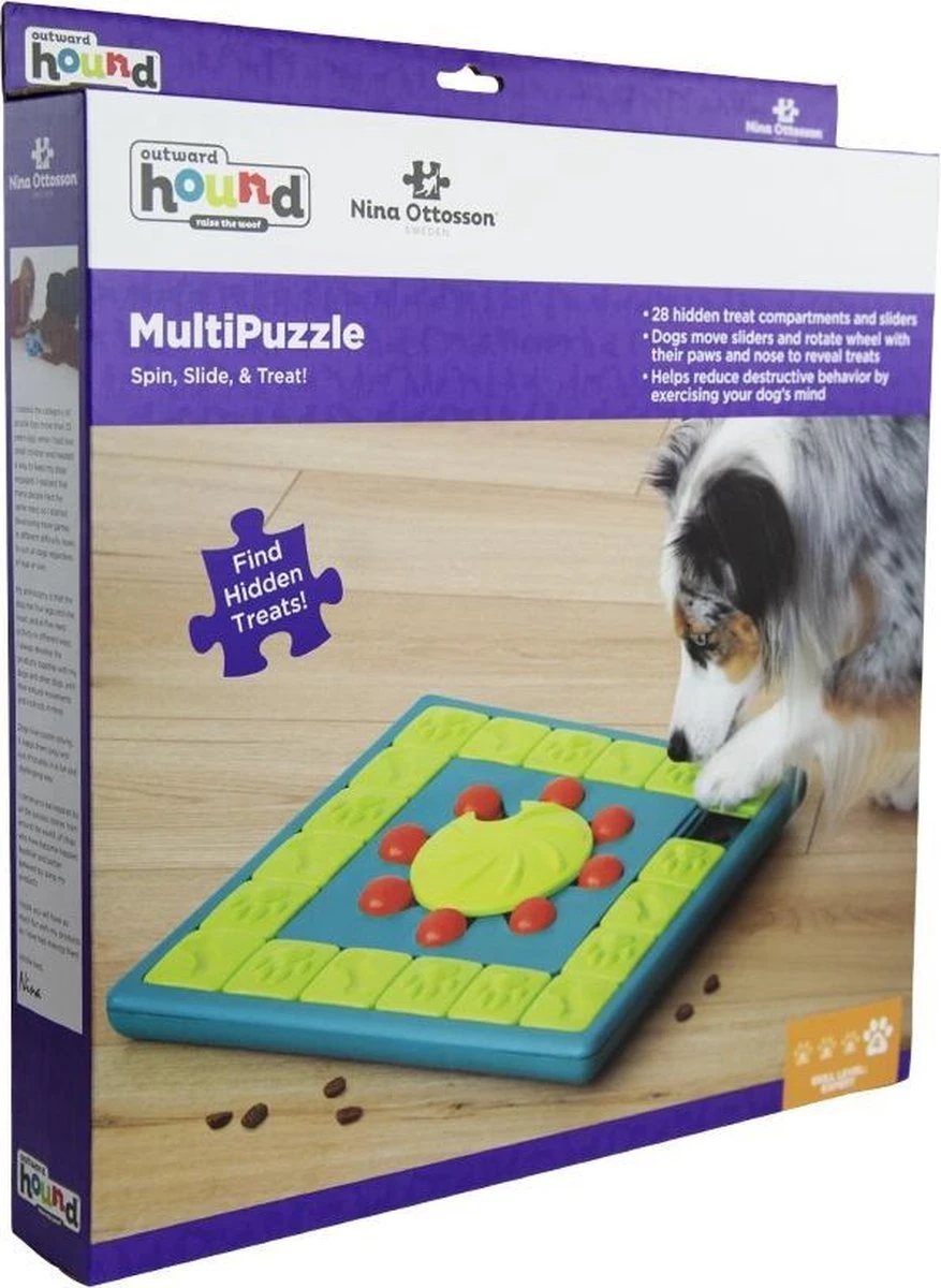 Nina Ottosson Interactieve Hondenpuzzel Vulbaar Met Snacks Voor De Slimste Honden - Outward Hound Multipuzzle - Afbeelding 11