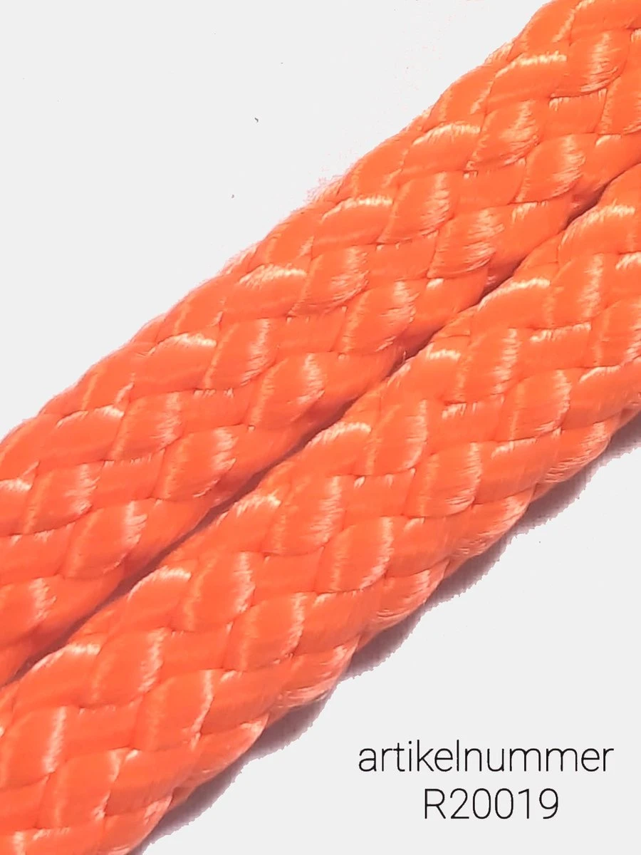 Abany Quality Design 1.80 Mtr Oranje - Jachtlijn - Dubbele Stop - Retrieverlijn - Gentle Leader - Lijn Leiband Met Halsband - Sliplijn Met Stop – Half Slip - Puppylijn - Vanglijn - Mantrailing - - 1R19019 - Afbeelding 2