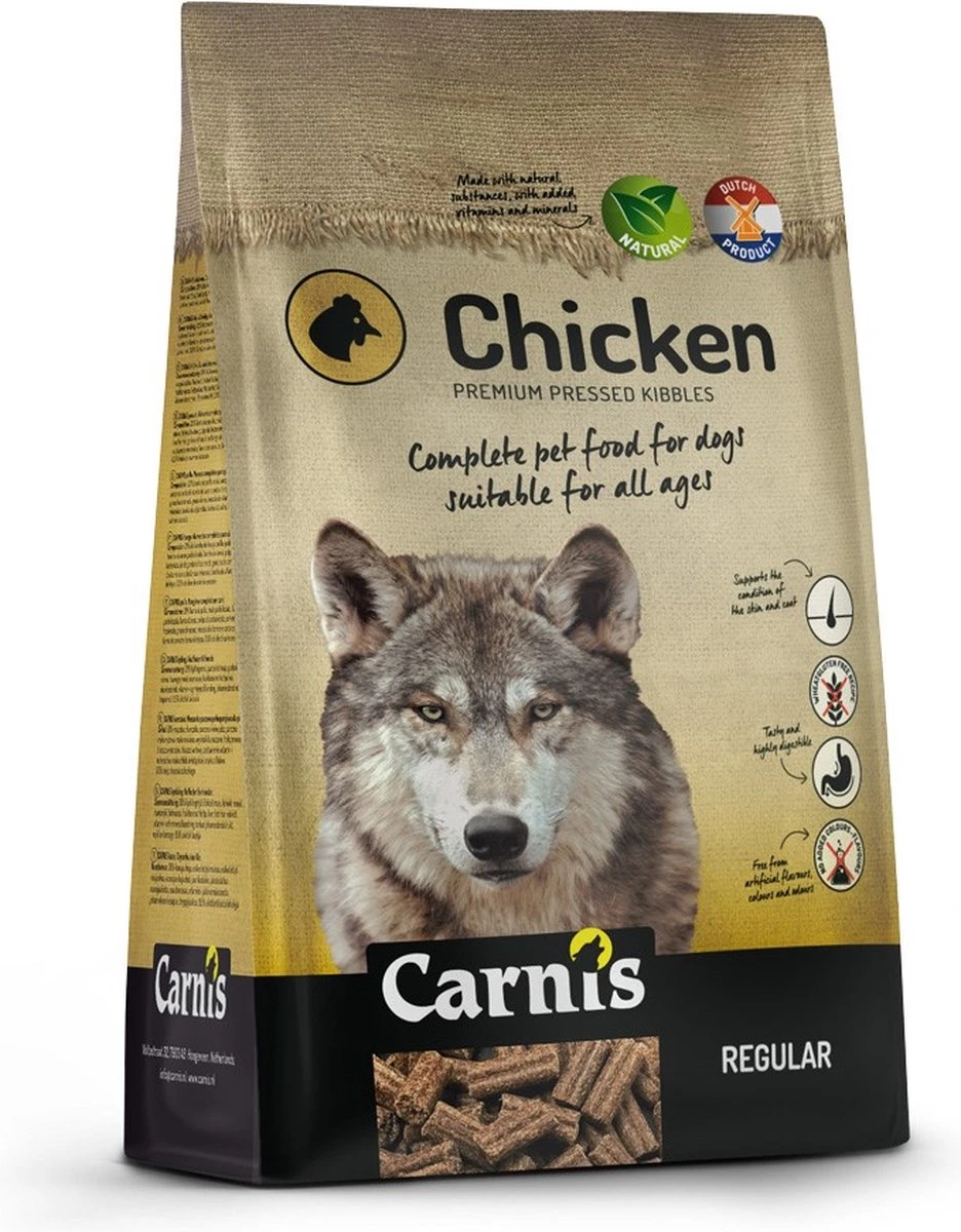 Carnis Chicken Regular Geperst Hondenvoer 12,5 Kg - Hond