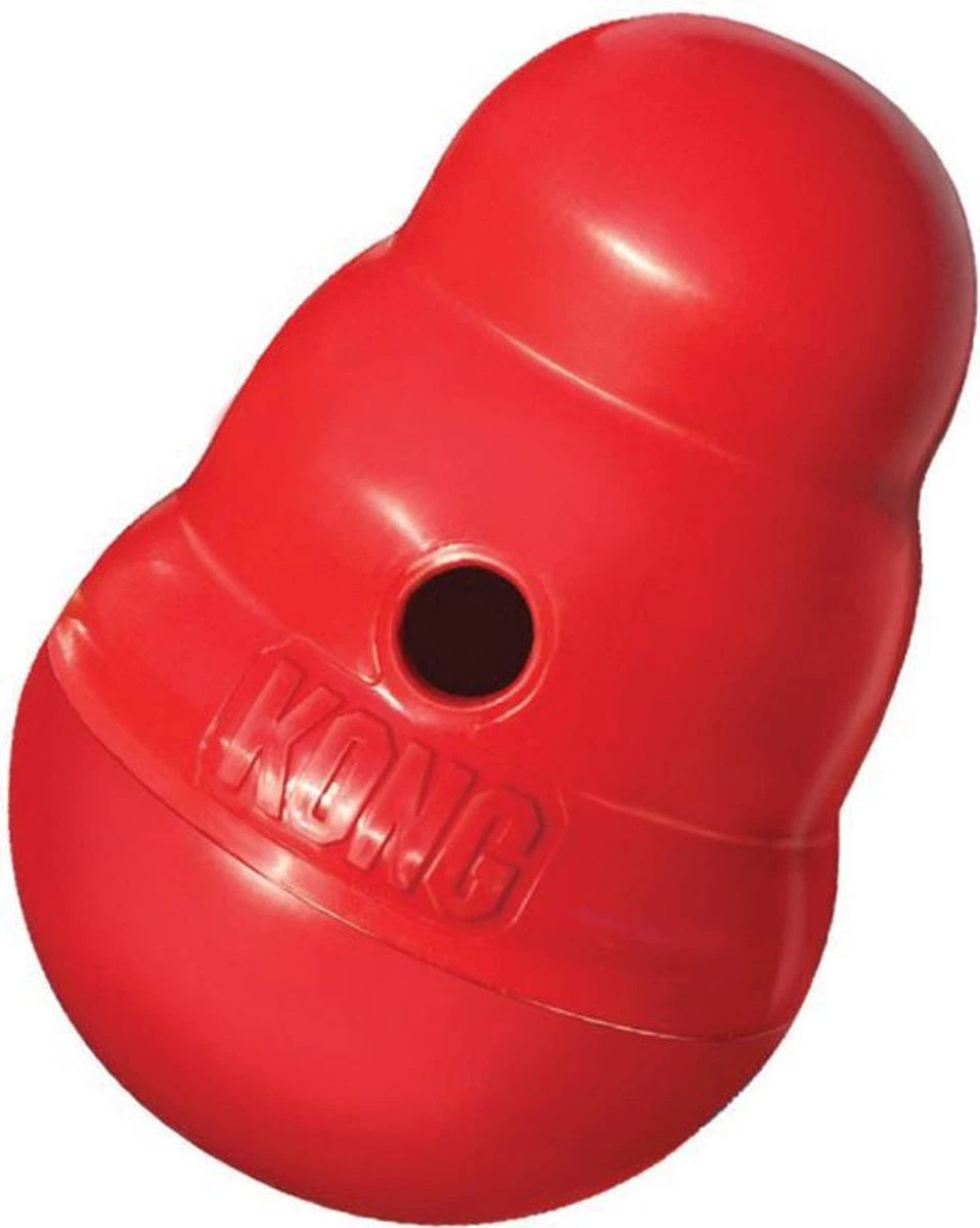 Kong Wobbler - Hondenspeelgoed - Rood - S - 15 X 11 Cm - Afbeelding 6